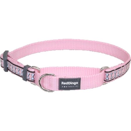 RED DINGO Martingale Dog Collar Reflective Pink, Small RE437160